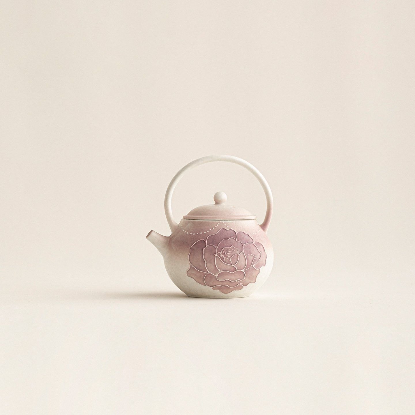  Ấm Trà Hoa Hồng Vẽ Tay 