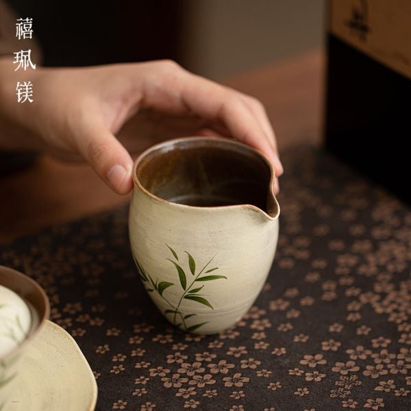  Tống Trà Lá Tre Vẽ Tay 
