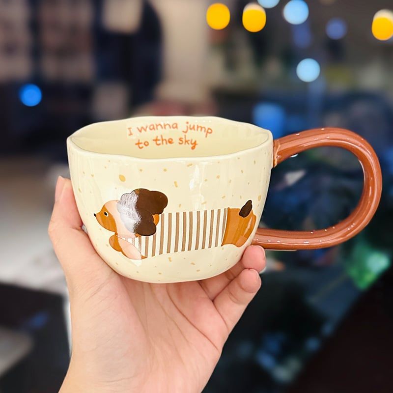  Cốc Gốm Cún Jump To The Sky 