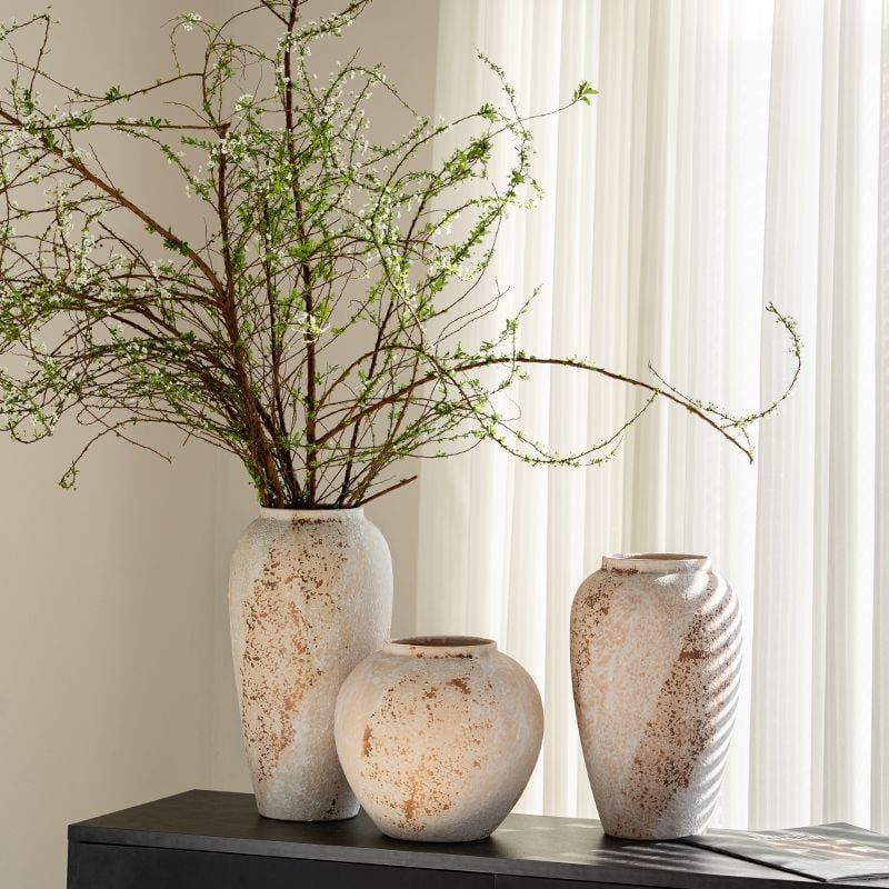  Bình Hoa Gốm Vân Cát 