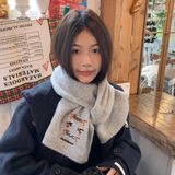  Khăn Len Thêu 3 Chú Cún 