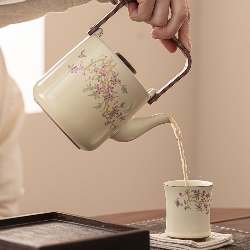  Bộ Ấm Trà Hoa Đào Xuân 
