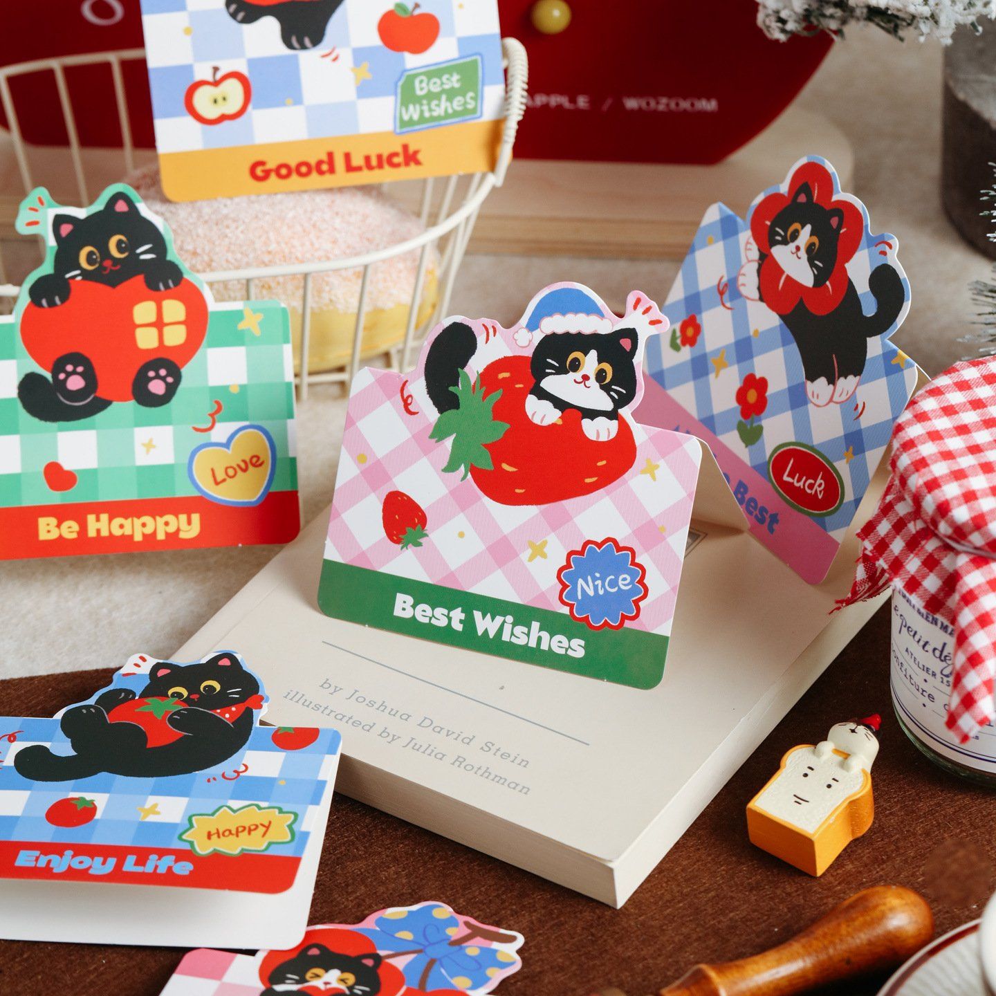  Thiệp Mèo Gập Đôi 