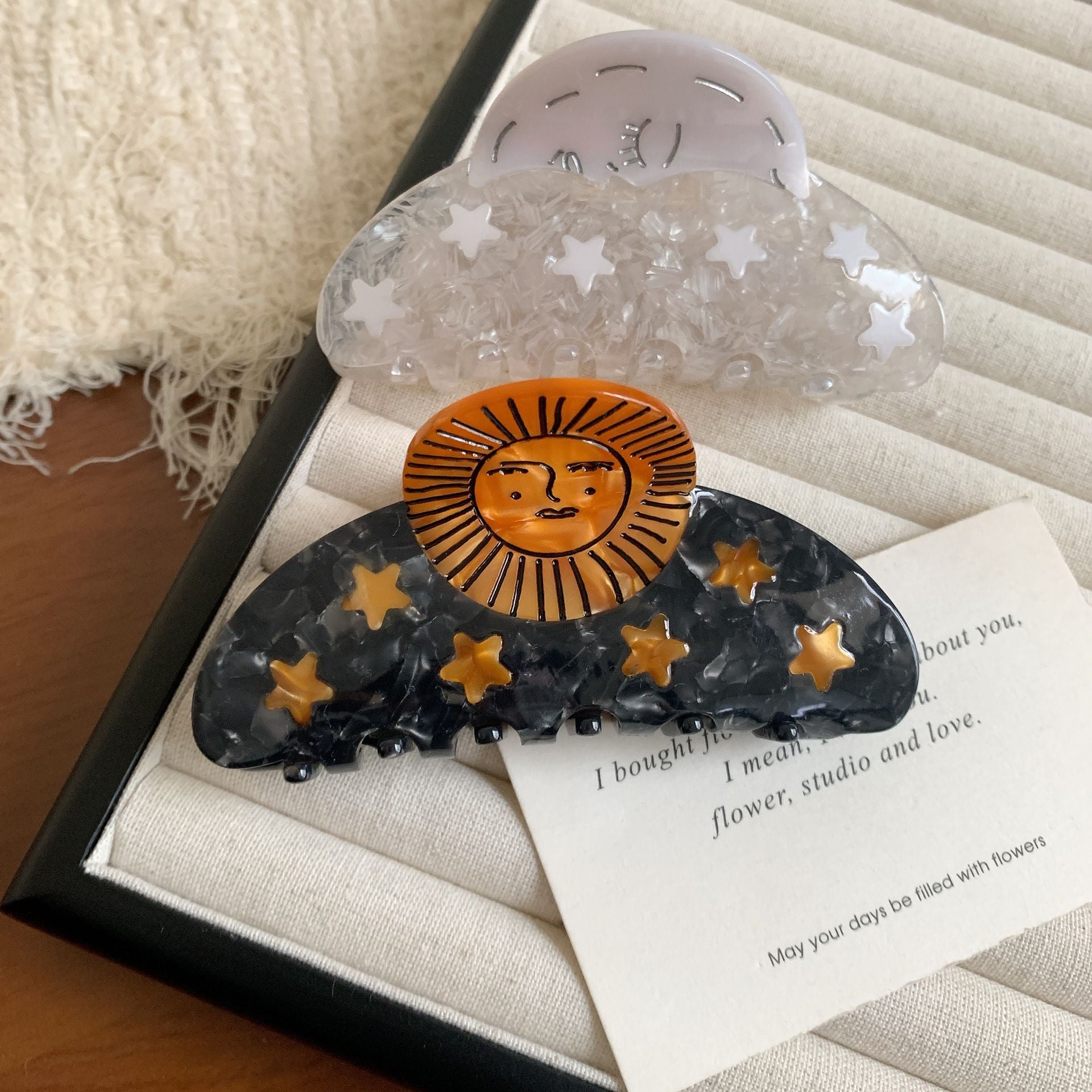  Kẹp Tóc Aurora Moon & Star 