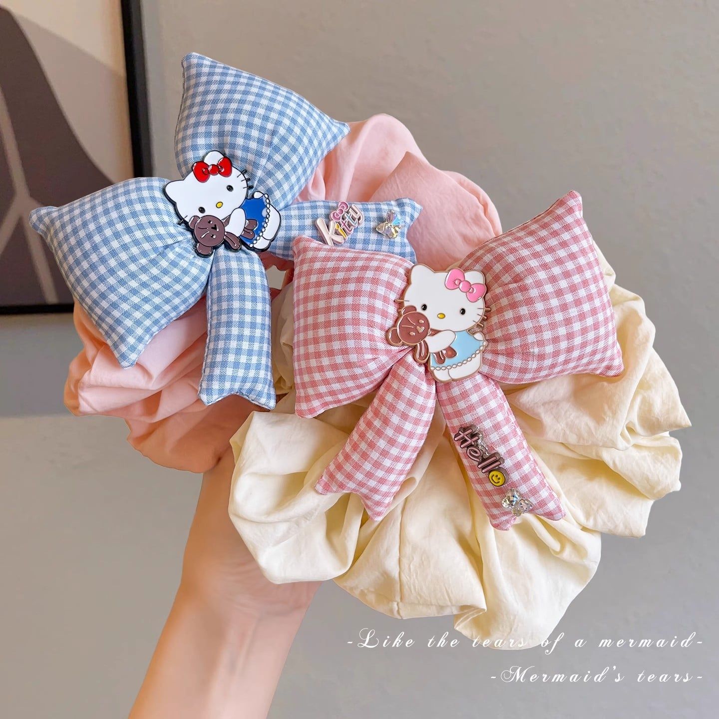  Scrunchie Nơ Hello Kitty 