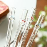  Ống Hút Thủy Tinh Hello Kitty 