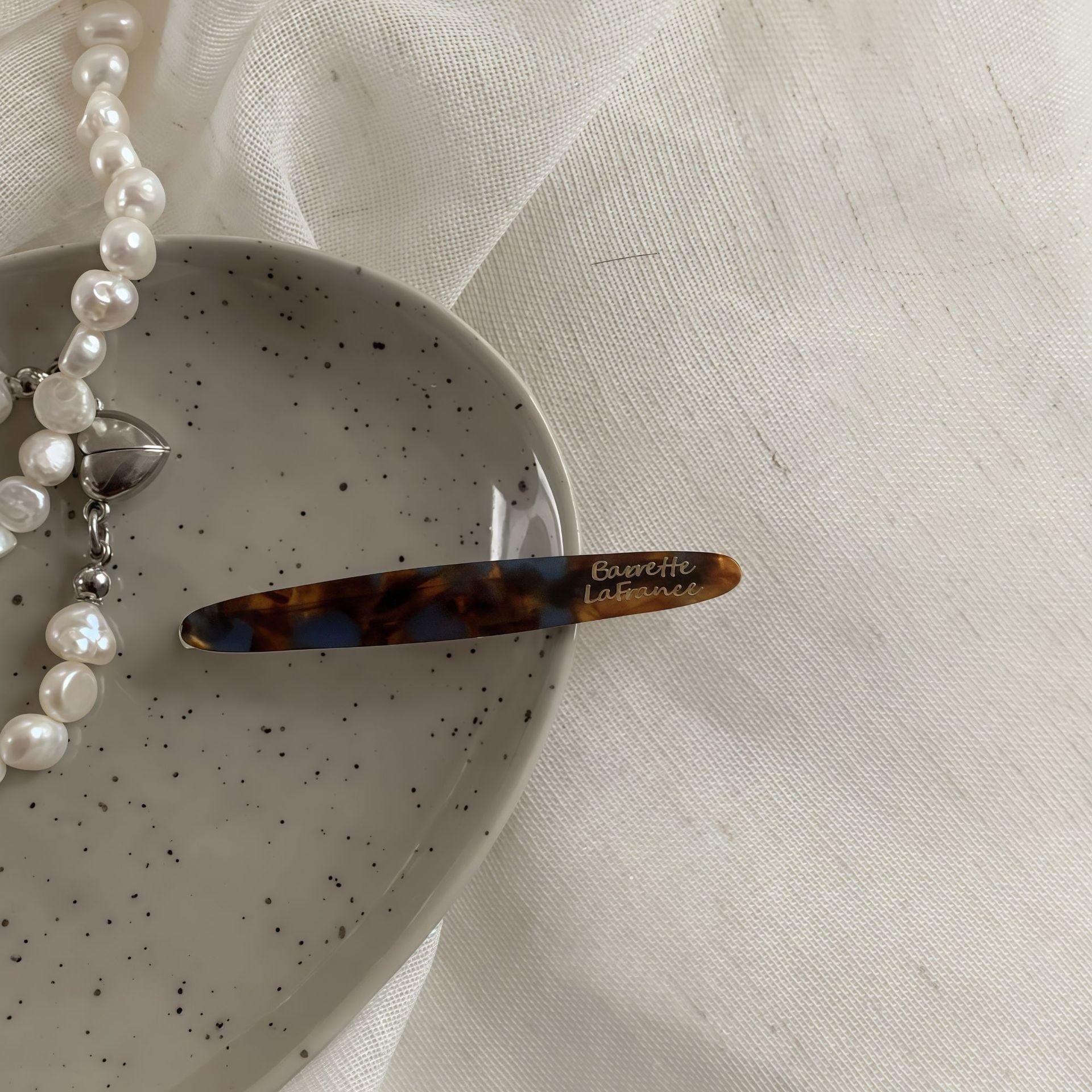  Kẹp Tóc Vân Hổ Phách 