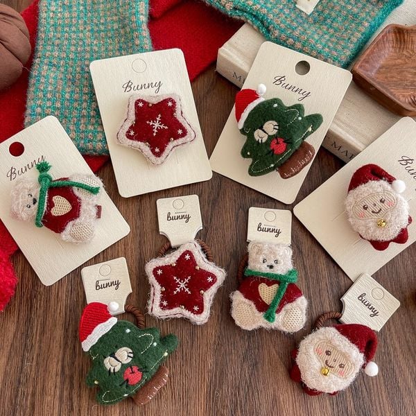  Kẹp, Dây Buộc Tóc Xmas 