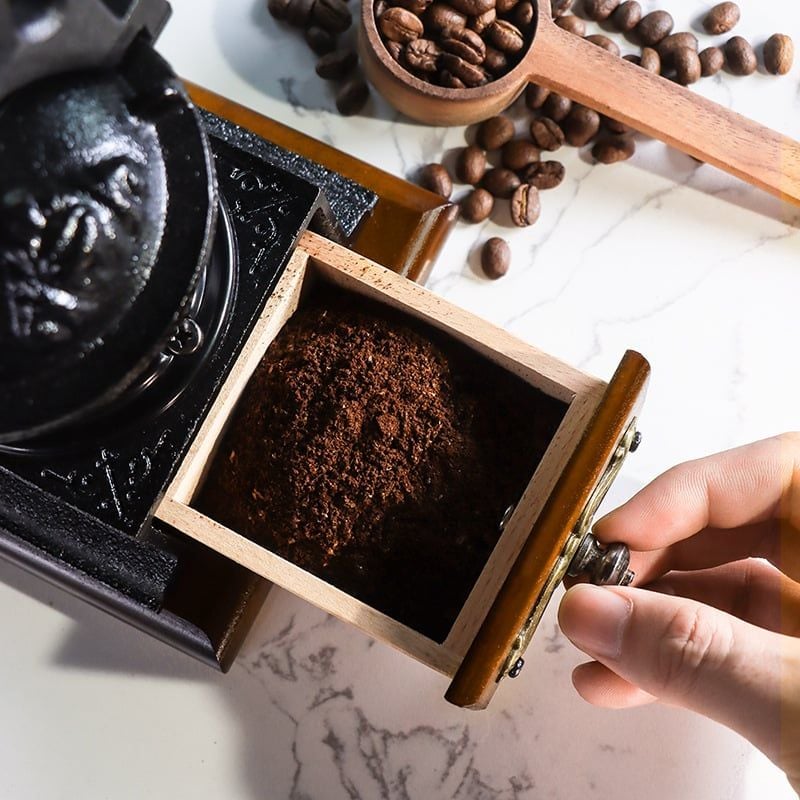  Máy Xay Hạt Cà Phê Retro Wheel Grinder 