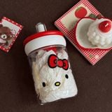  Bình Nước Hello Kitty Quai Đỏ 