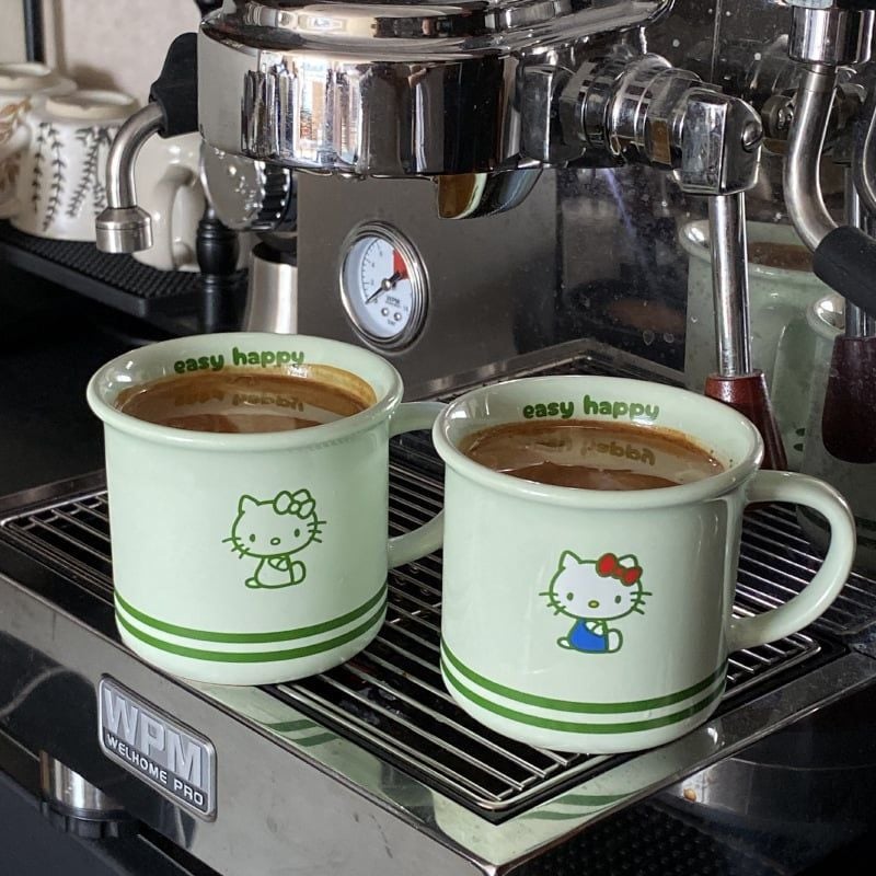  Cốc Hello Kitty Xanh 