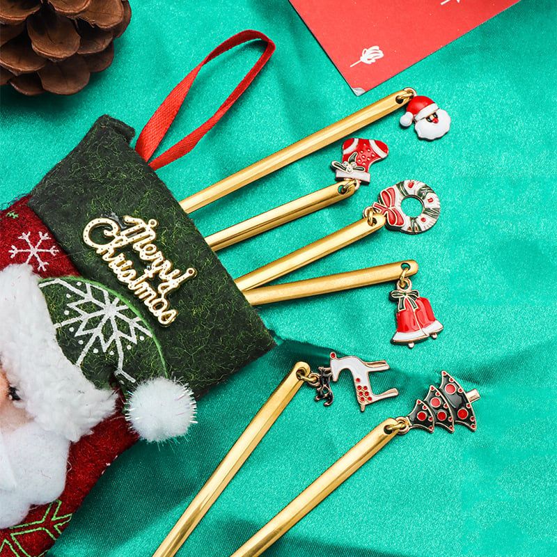  Set 6 Thìa Charm Noel 