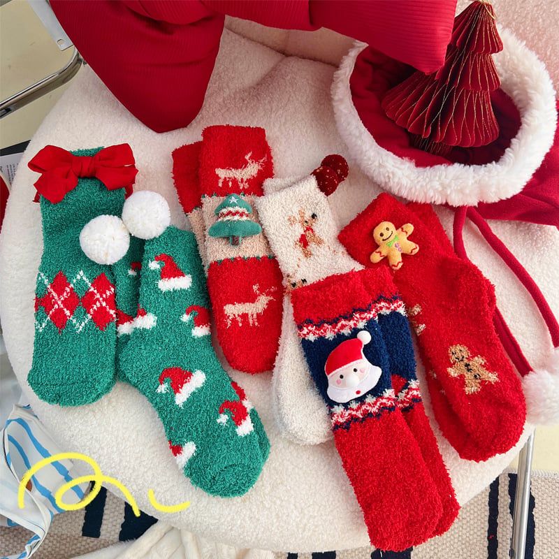  Tất Bông Xù Cozy Christmas 