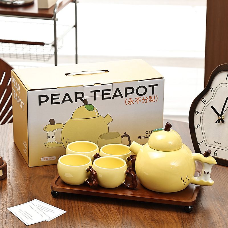  Bộ Ấm Quả Lê (Kèm Khay) 