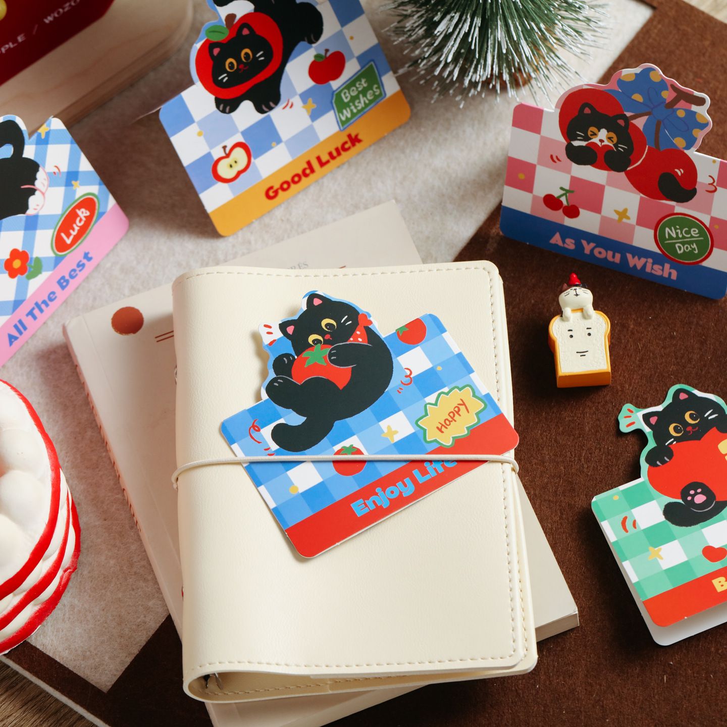  Thiệp Mèo Gập Đôi 