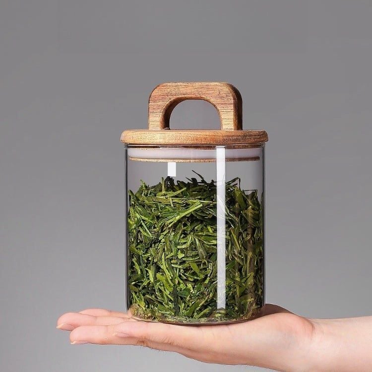  Hũ Đựng Trà Thuỷ Tinh 