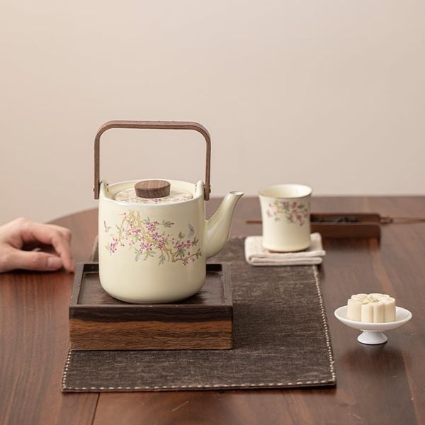  Bộ Ấm Trà Hoa Đào Xuân 