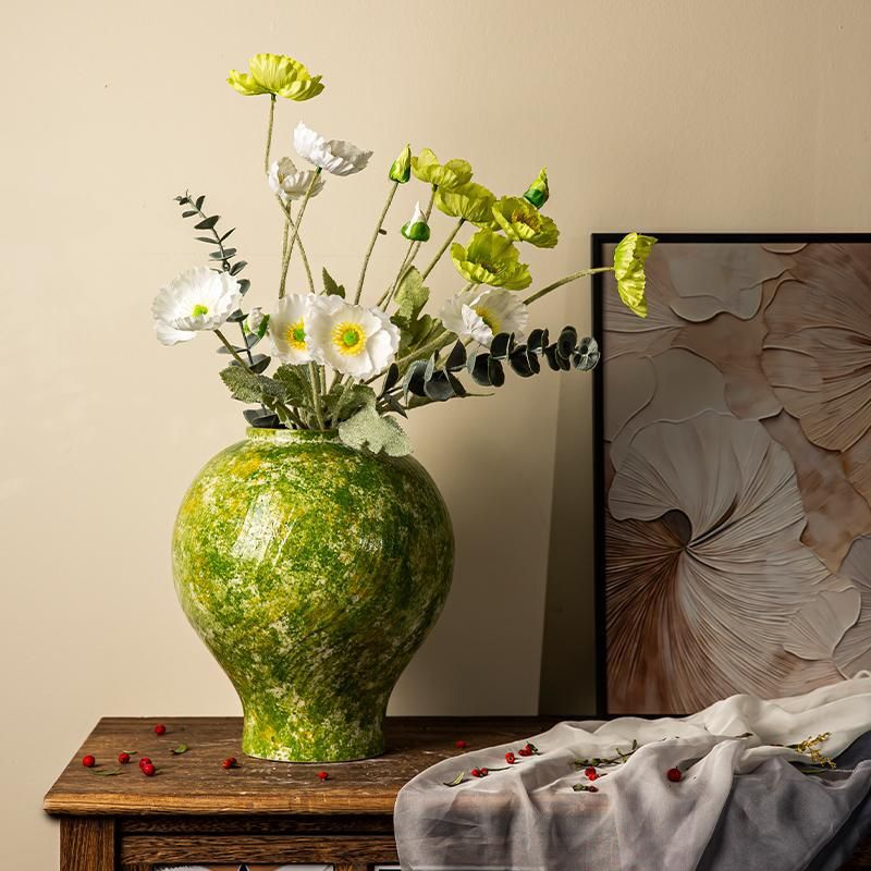  Bình Hoa Ngọc Xanh Rêu 