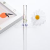  Ống Hút Thủy Tinh Cong Charm Hoa Quả 