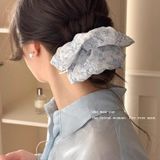  Scrunchie Hoa Xanh Vintage 