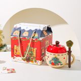  Set Tách Quả Táo Giáng Sinh (Kèm Nắp Và Thìa) 