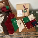  Tất, Set Tất Thêu Giáng Sinh 