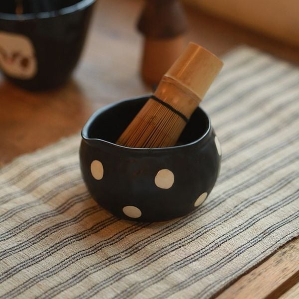 Bát Chawan Chấm Bi 