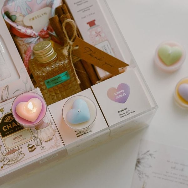  Nến Thơm Round Love Trái Tim 