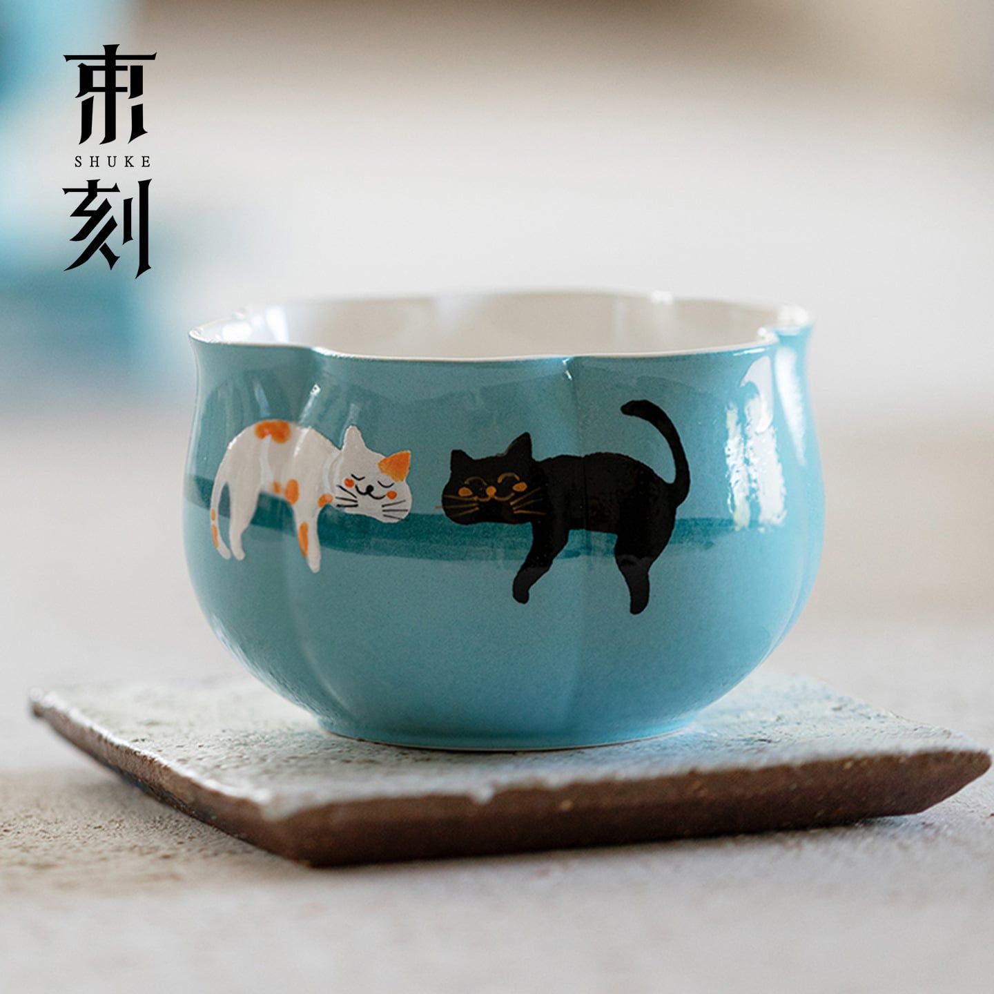  Tách Trà Xanh Ngọc Vẽ Tay 