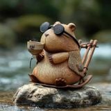  Tượng Trang Trí Capybara Đáng Yêu 