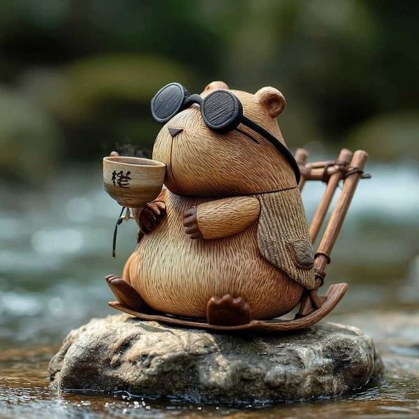  Tượng Trang Trí Capybara Đáng Yêu 