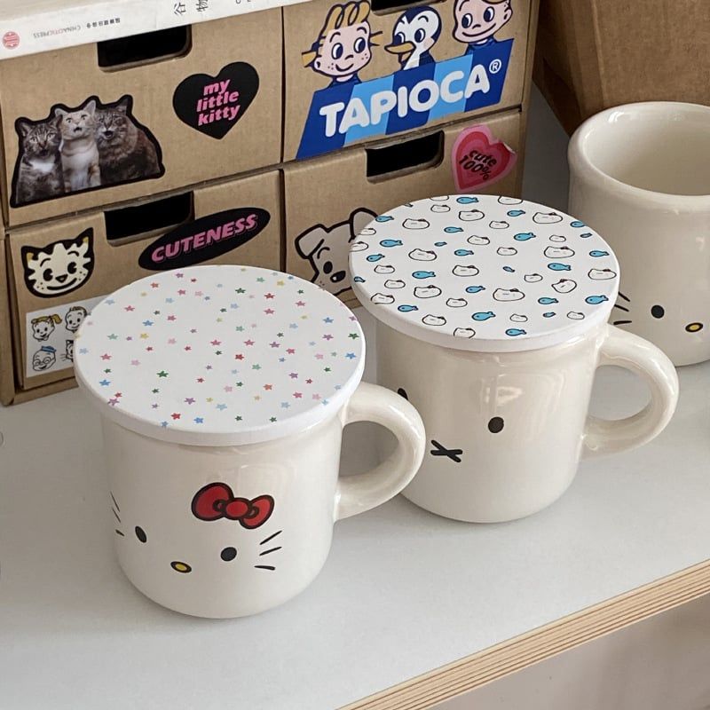  Cốc Sứ Miffy Và Kitty 