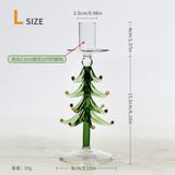  Chân Nến Thủy Tinh Cây Thông Noel 