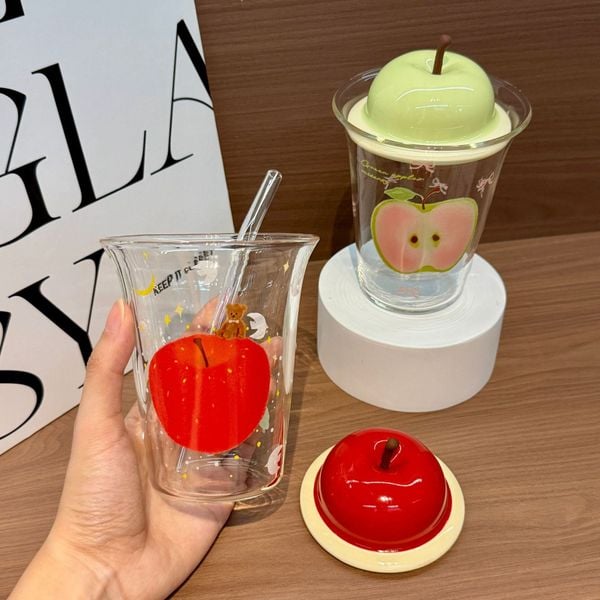  Cốc Thủy Tinh Quả Táo 