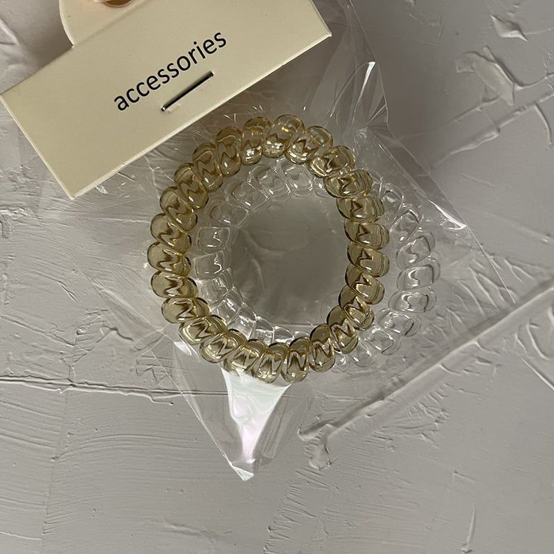 Set 2 Dây Buộc Tóc Lò Xo 