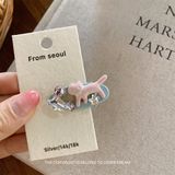  Kẹp Tóc Mèo Đính Đá 