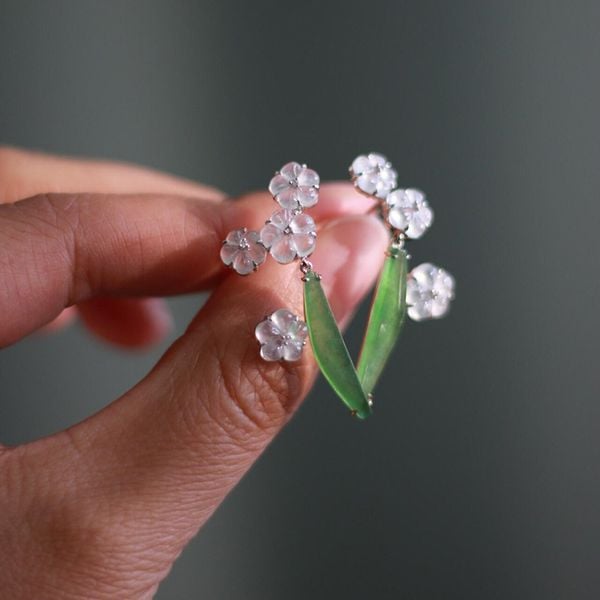  (Order) Khuyên Tai Hoa Băng Sương 