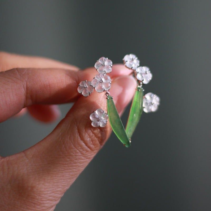  (Order) Khuyên Tai Hoa Băng Sương 