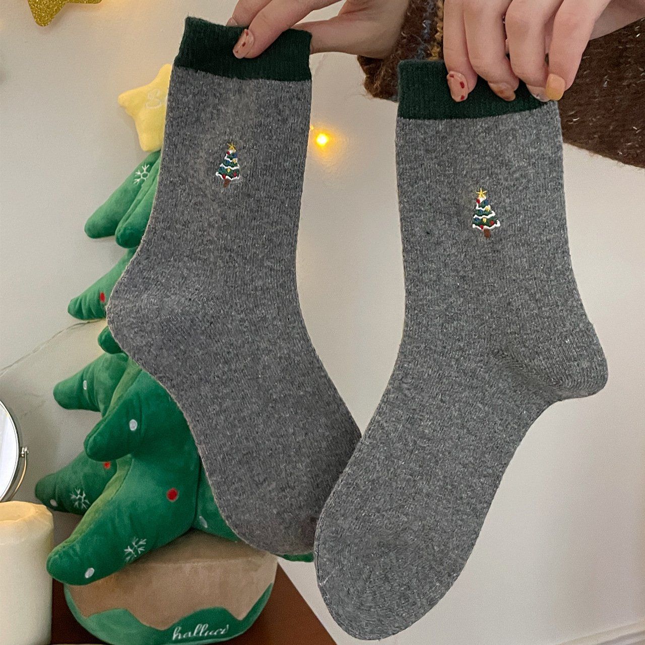  Tất Len Hoạ Tiết Xmas 