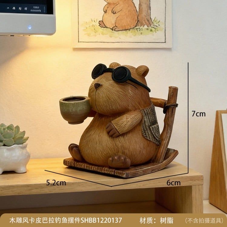  Tượng Trang Trí Capybara Đáng Yêu 