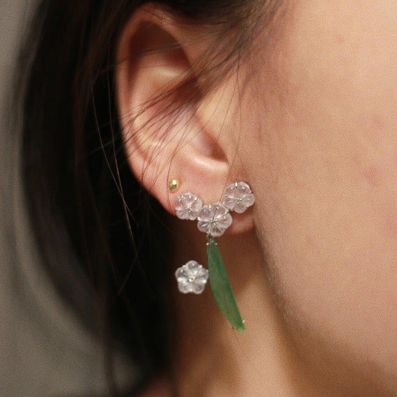  (Order) Khuyên Tai Hoa Băng Sương 