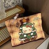  Túi Kẻ Sọc Đựng Đồ Cá Nhân Hello Kitty 