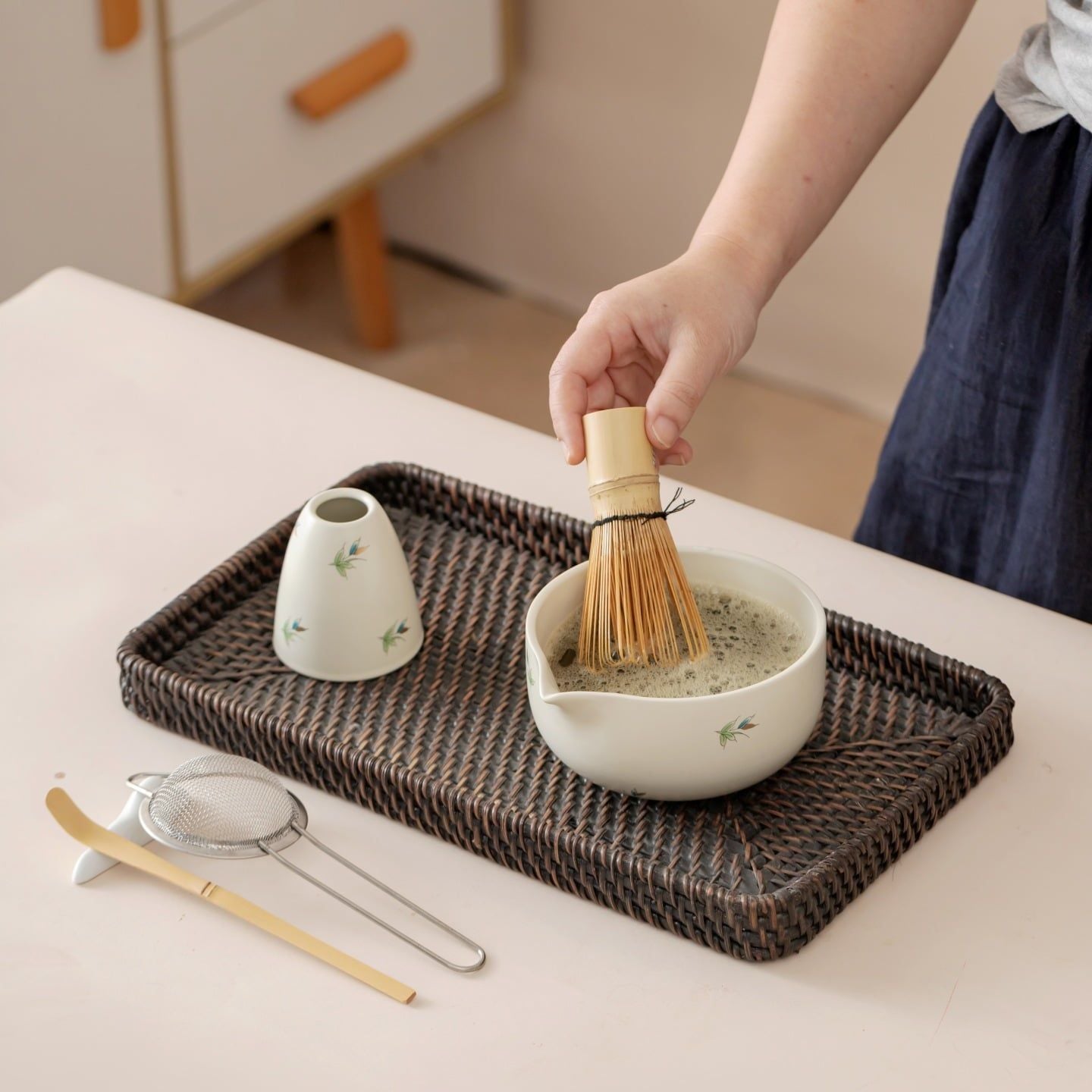  Set Pha Matcha Chim Én 