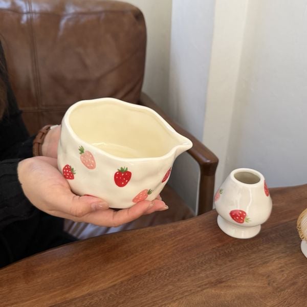  Set Pha Matcha Dâu Tây 