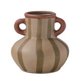  Bình Gốm Vintage Sọc Nâu 