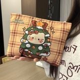  Túi Kẻ Sọc Đựng Đồ Cá Nhân Hello Kitty 