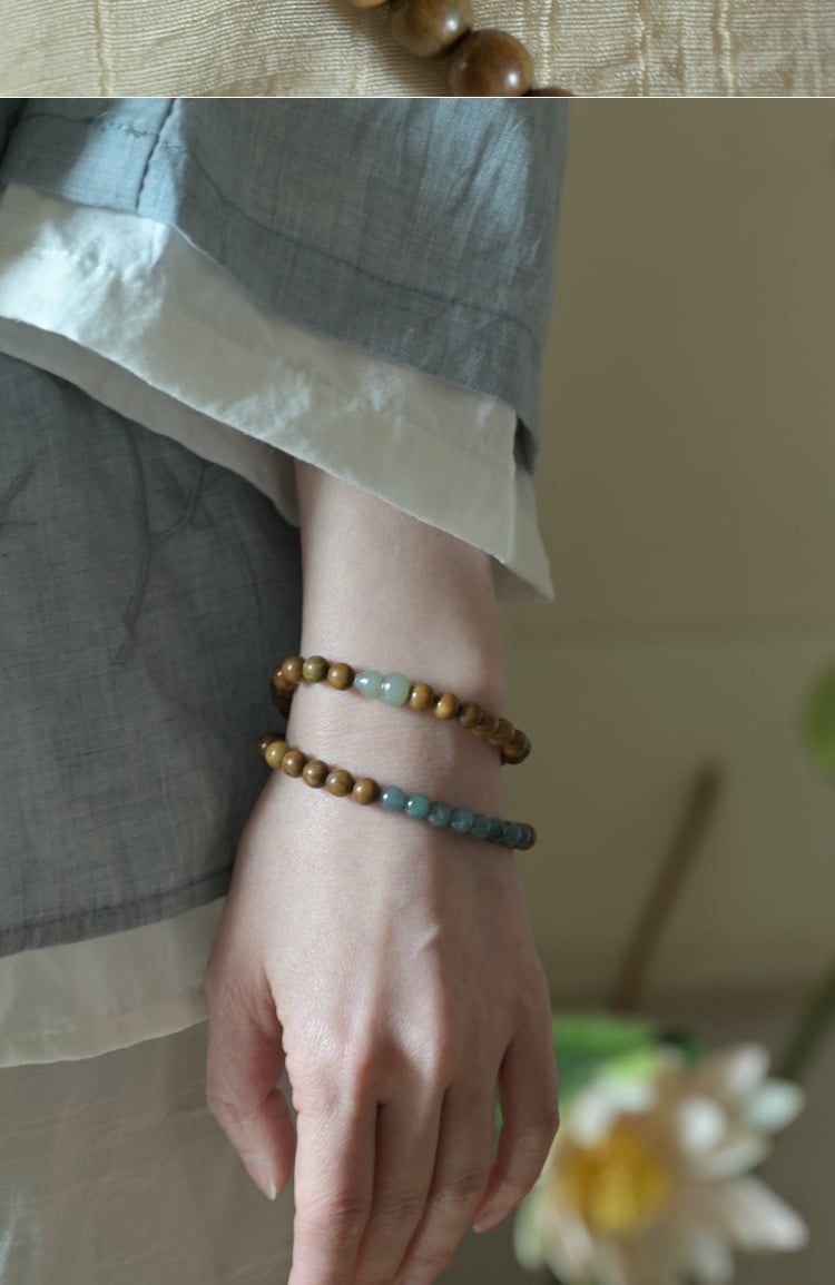  Vòng Tay Bầu Hồ Lô Ngọc Bích 