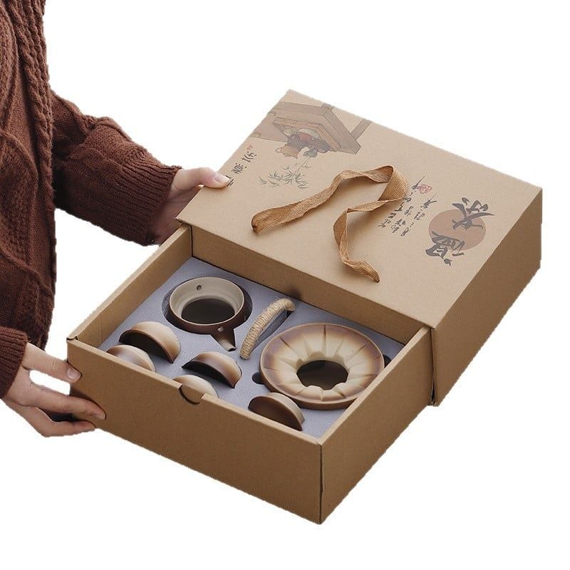  Bộ Ấm Trà Gốm Thô Nung 