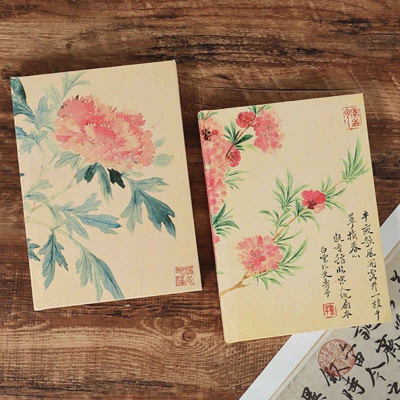  Sổ Tay Họa Tiết Hoa Mùa Xuân 