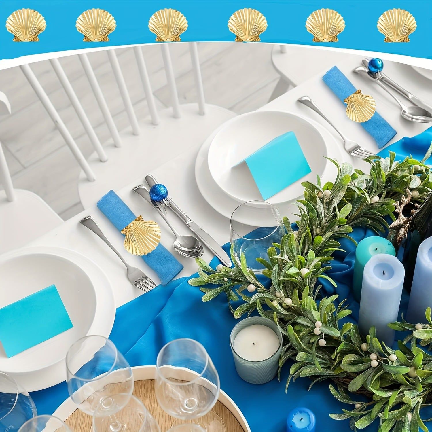  Napkin Ring Vỏ Sò 